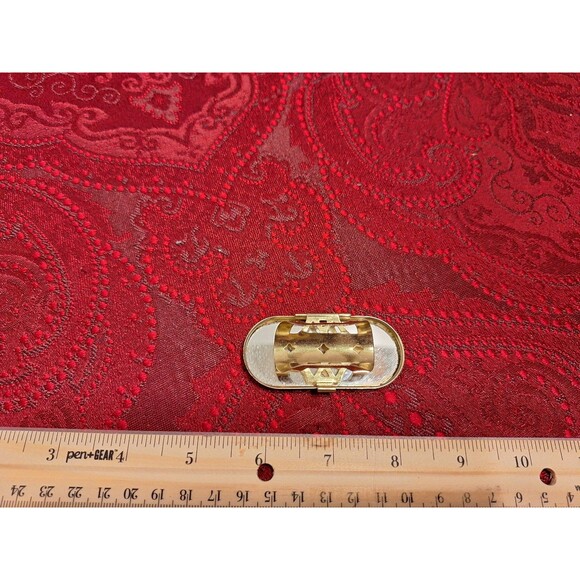 Vintage Stratton Lipstick Tube Holder Foral Rose Design Mirror - Picture 2 of 4